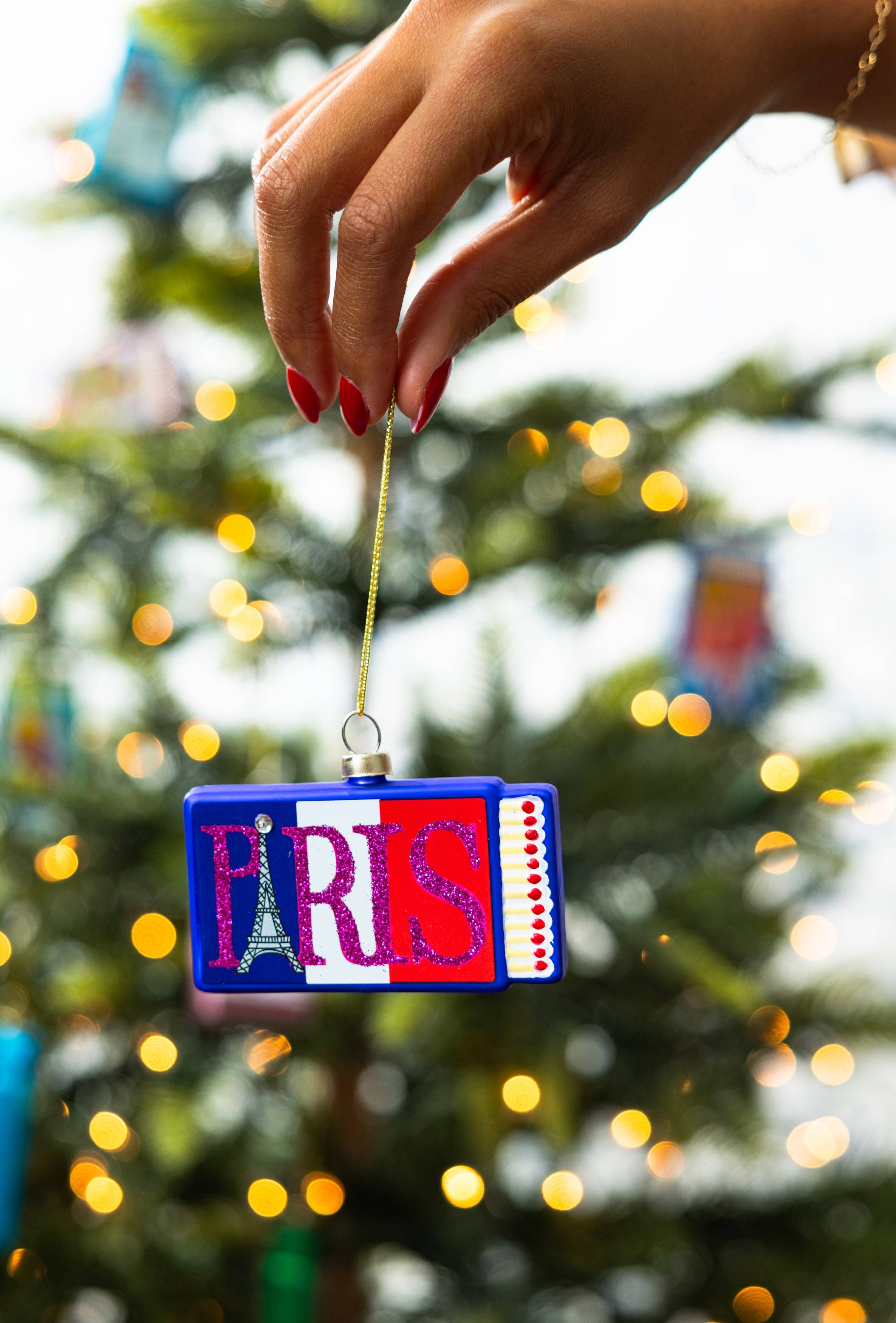 Matchbook Ornament - Paris -  by Carlyle Avenue