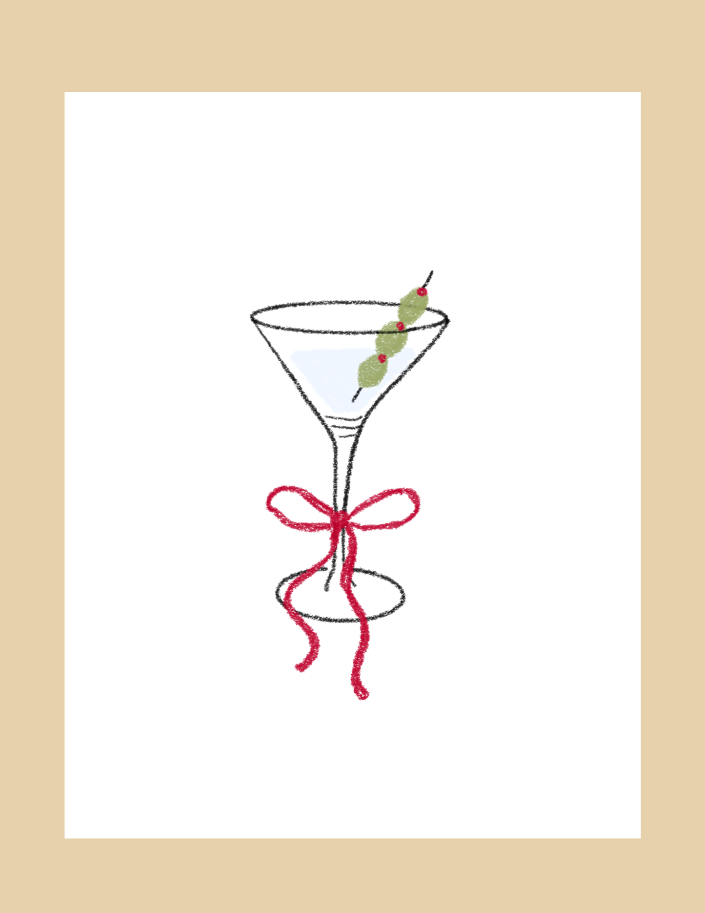 Greeting Card - Martini -  by Carlyle Avenue