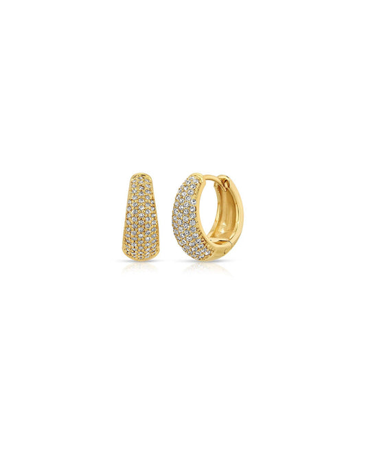 Chantel 14K Gold Plated Huggie Earrings