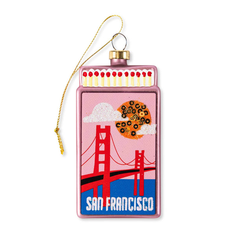 Matchbook Ornament - San Francisco -  by Carlyle Avenue