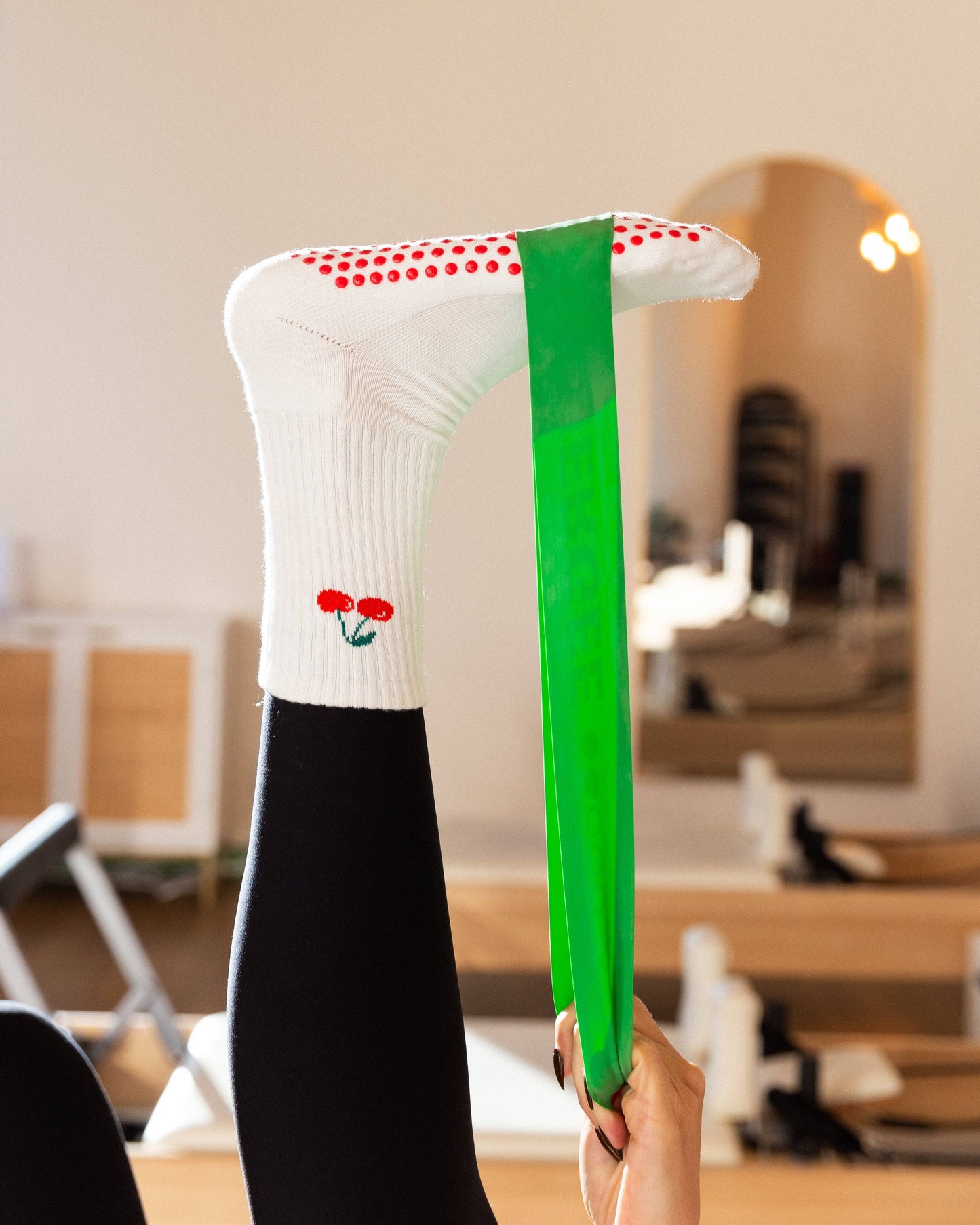 The Cherry Grip Socks -  by Carlyle Avenue