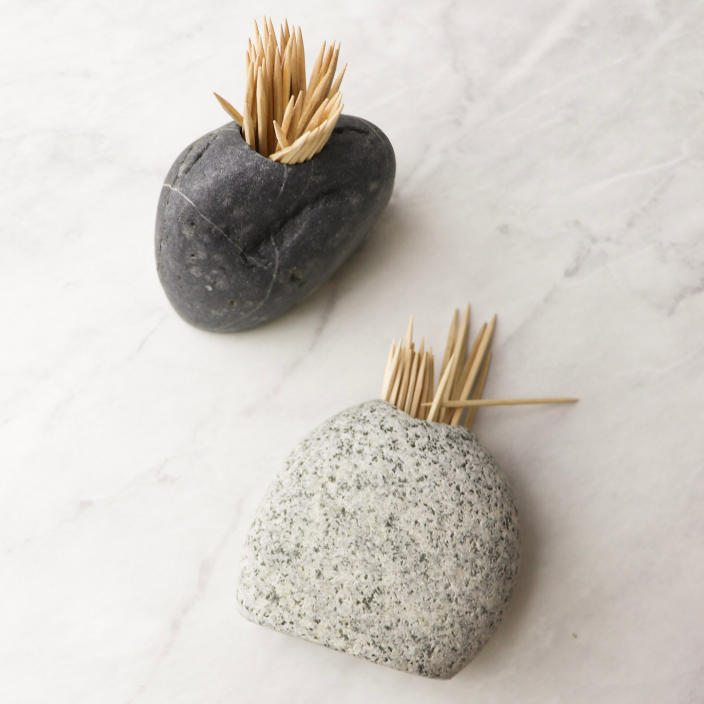 Handcrafted Stone Match Striker & Toothpick Holder