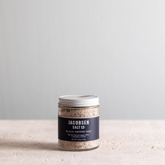 Black Pepper Salt - Infused Sea Salt -  by Carlyle Avenue