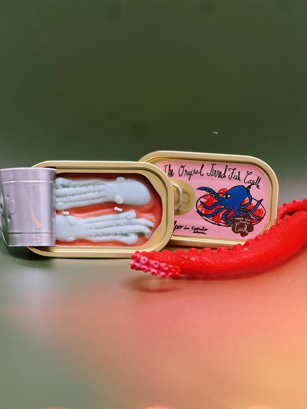 Tinned Fish Candle - Pulpo in Tomato Sauce - Candles by Carlyle Avenue