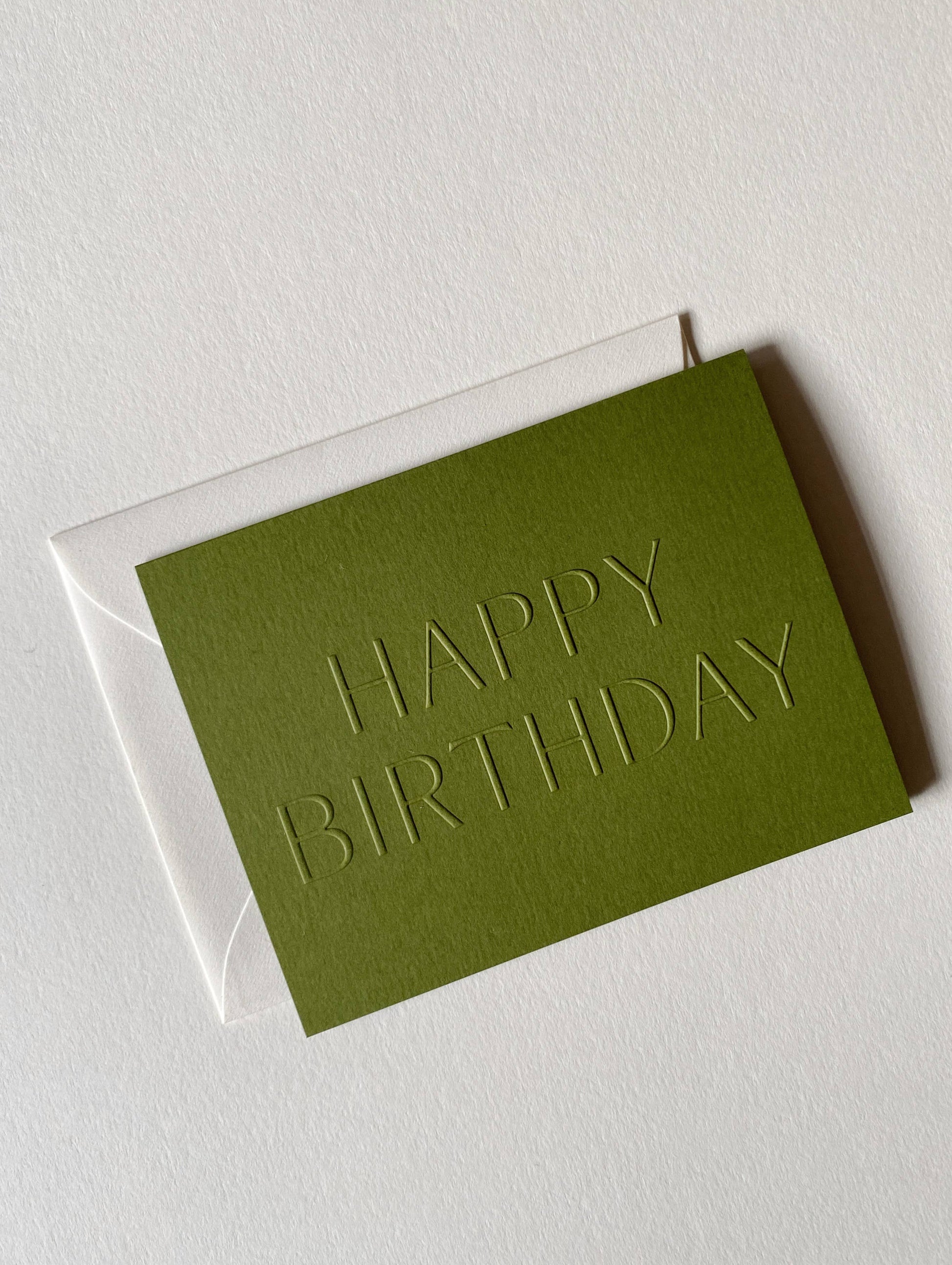 Happy Birthday No. 10: Sand / Single Card -  by Carlyle Avenue