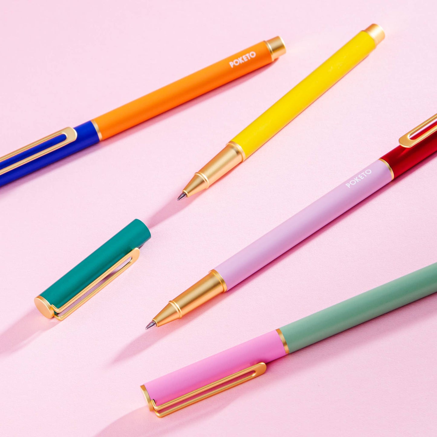 Colorblock Cap Pen - Set of 4