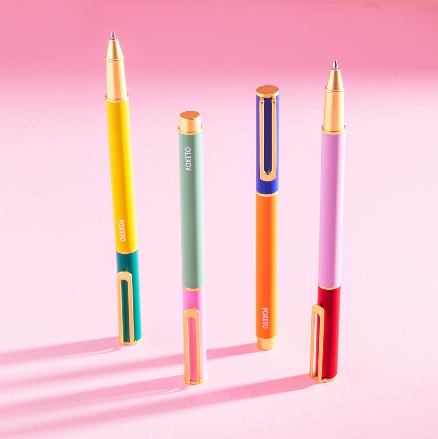 Colorblock Cap Pen - Set of 4