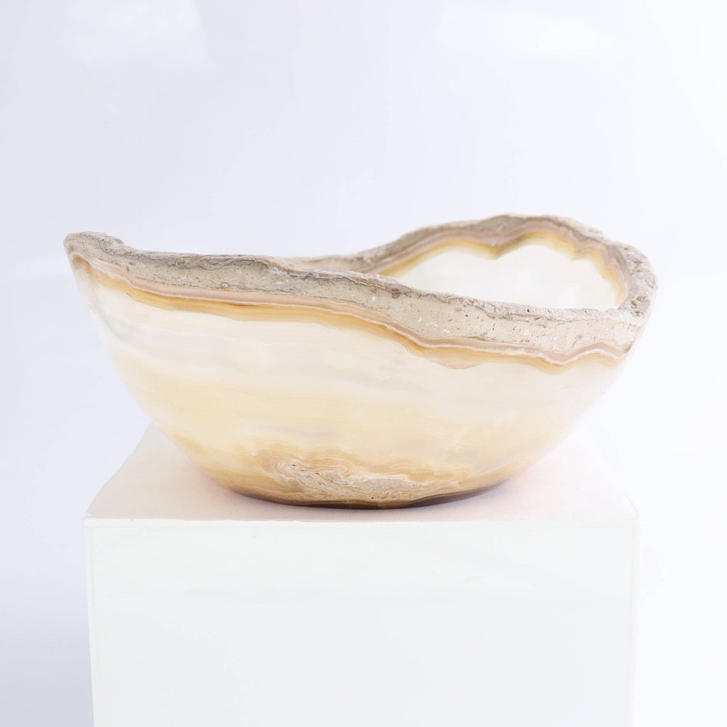 Mexican Onyx/Calcite Bowl 10"