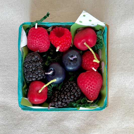 Mixed Berry Beeswax Birthday Candles - Candles by Carlyle Avenue