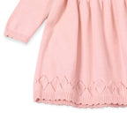 Milan Pointelle Sweater Knit Baby Dress (Organic Cotton) -  by Carlyle Avenue