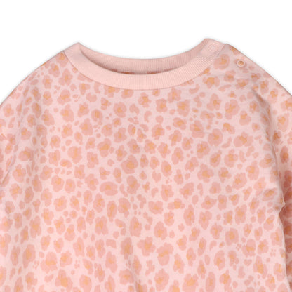 Leopard Baby Sweatshirt & Jogger Set (Organic Cotton)