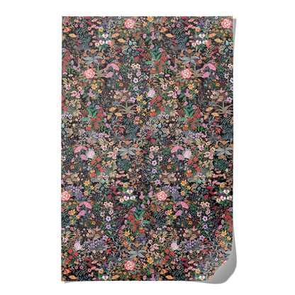 Meadow Black wrapping paper