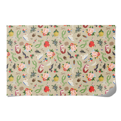 Merry Christmas to You wrapping paper: Roll of 3 Sheets