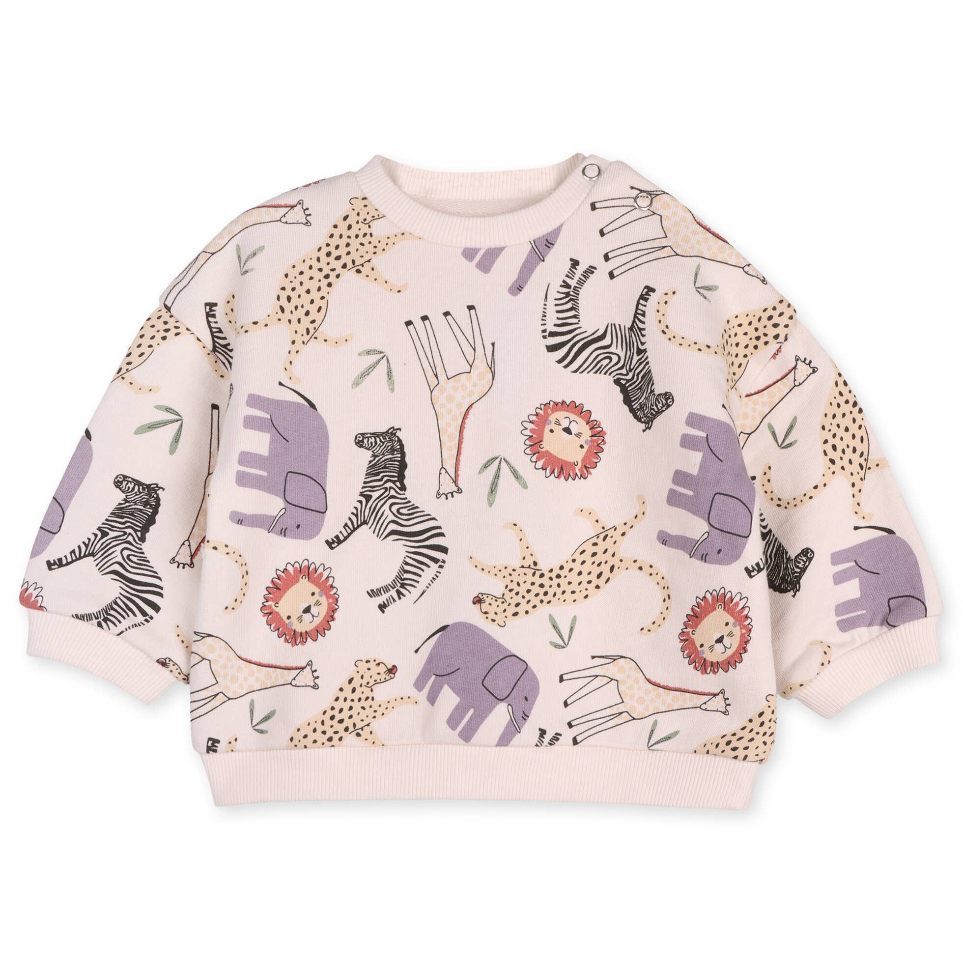 Animal Safari Baby Sweatshirt & Jogger Set (Organic Cotton)