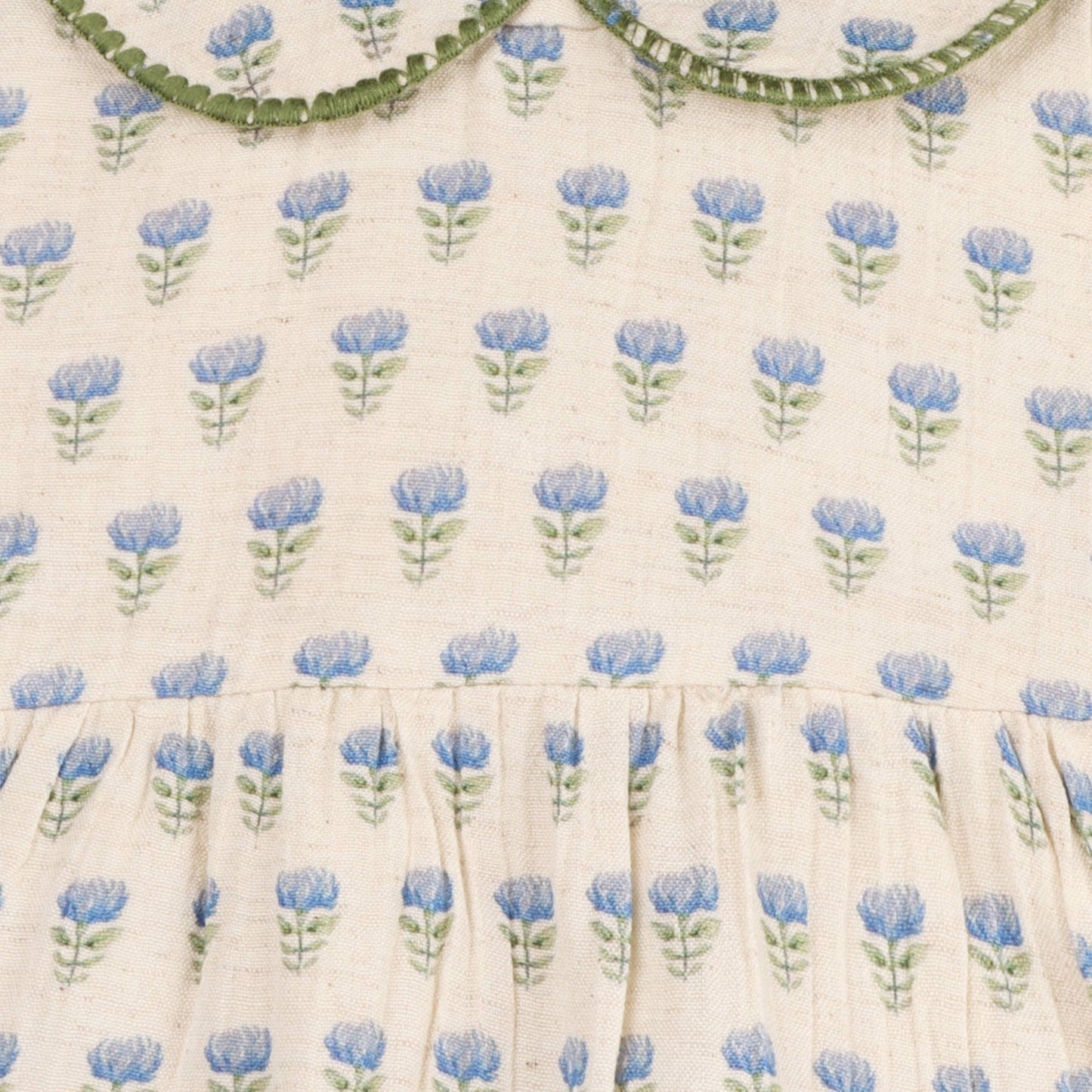Harper Peter Pan Collar Floral Baby Flare Dress + Bloomer - Kids Clothing by Carlyle Avenue