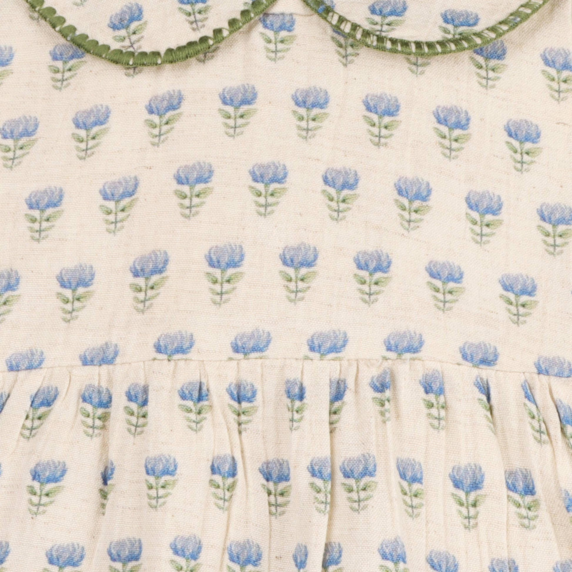 Harper Peter Pan Collar Floral Baby Flare Dress + Bloomer - Kids Clothing by Carlyle Avenue