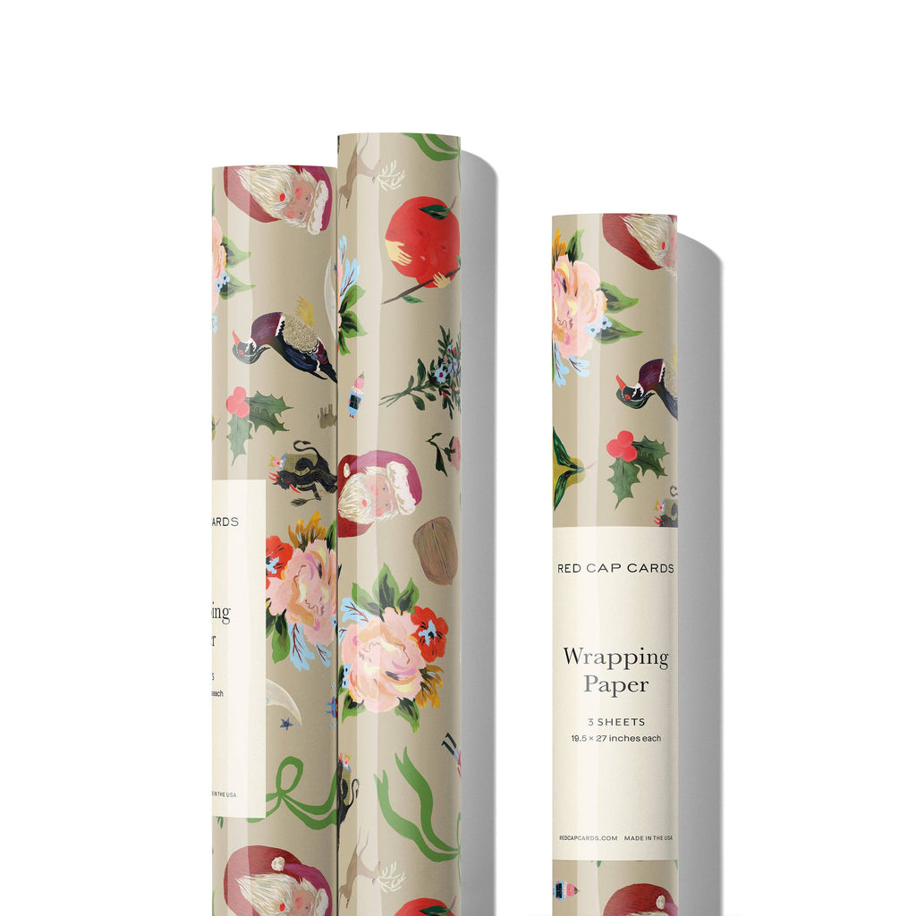 Merry Christmas to You wrapping paper: Roll of 3 Sheets