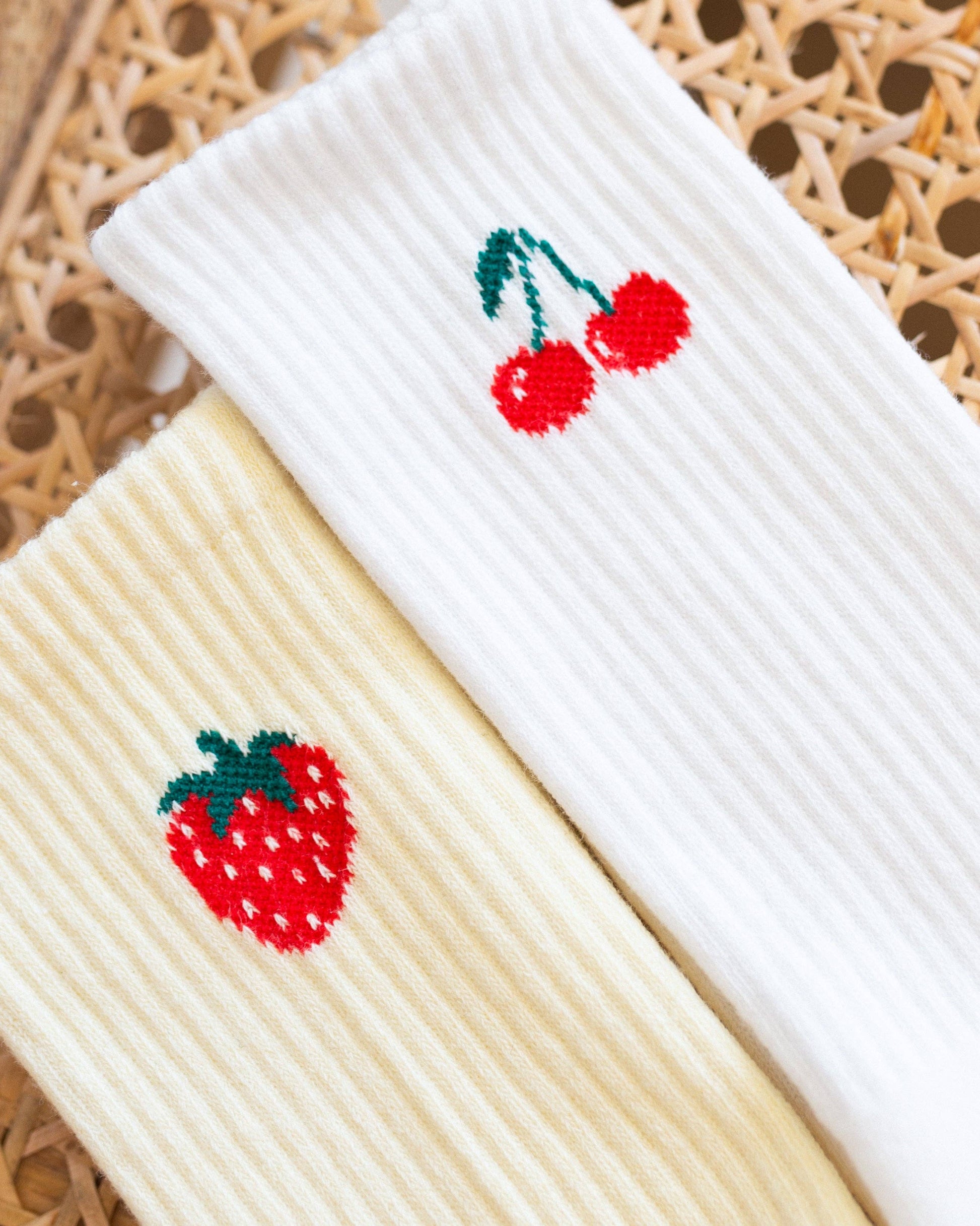 The Cherry Grip Socks -  by Carlyle Avenue
