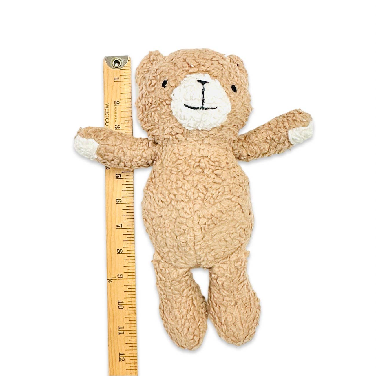 Peanut Lil Bear SHERPA Knit Stuffed Soft Toy (Organic)