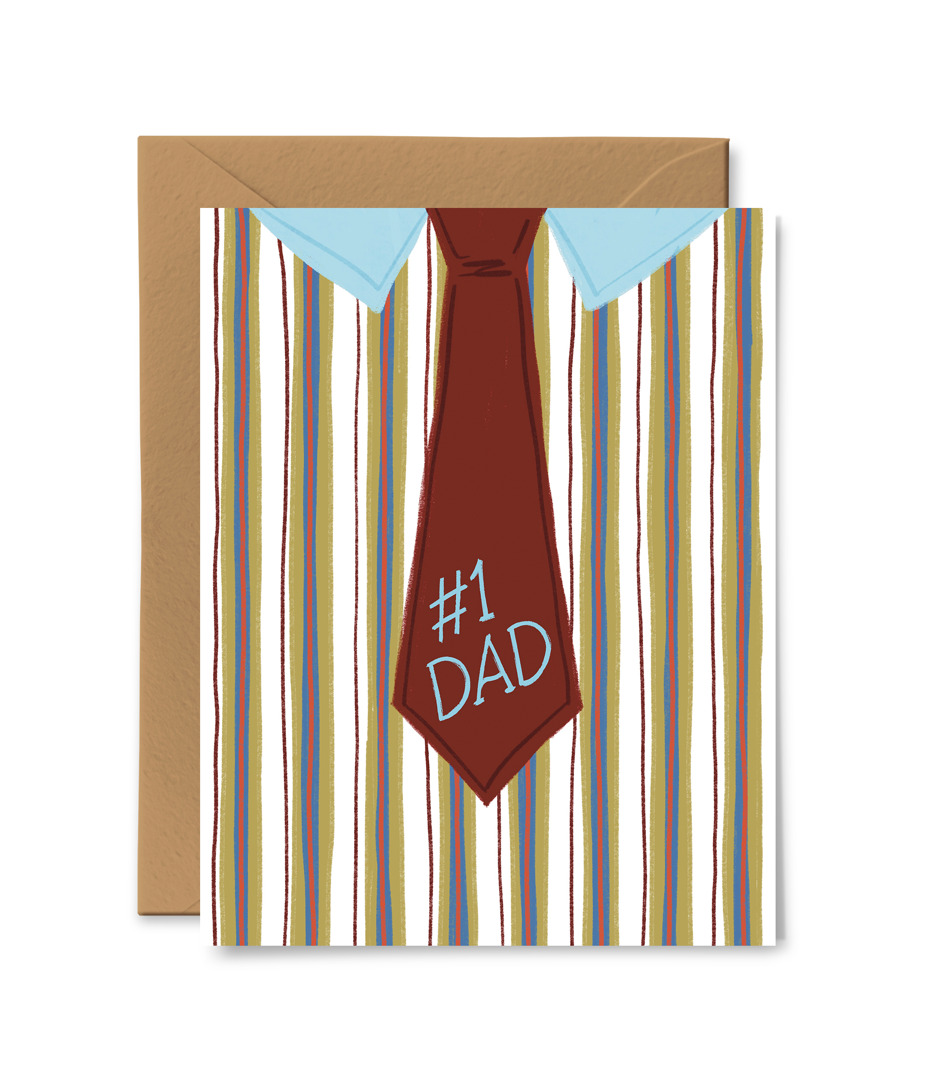 Neck Tie Dad Card - Greeting Cards by Carlyle Avenue