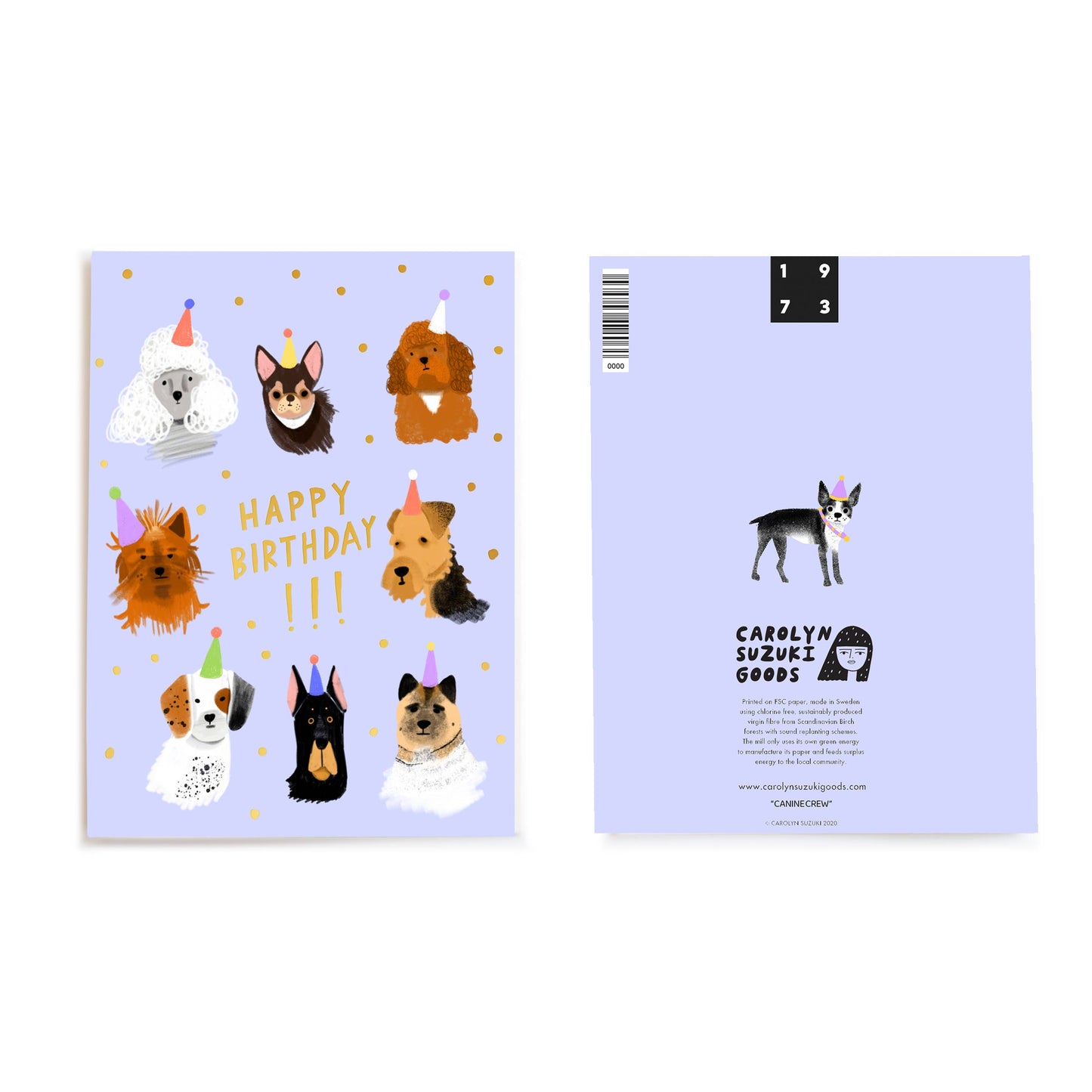 CANINE CREW - Birthday Card