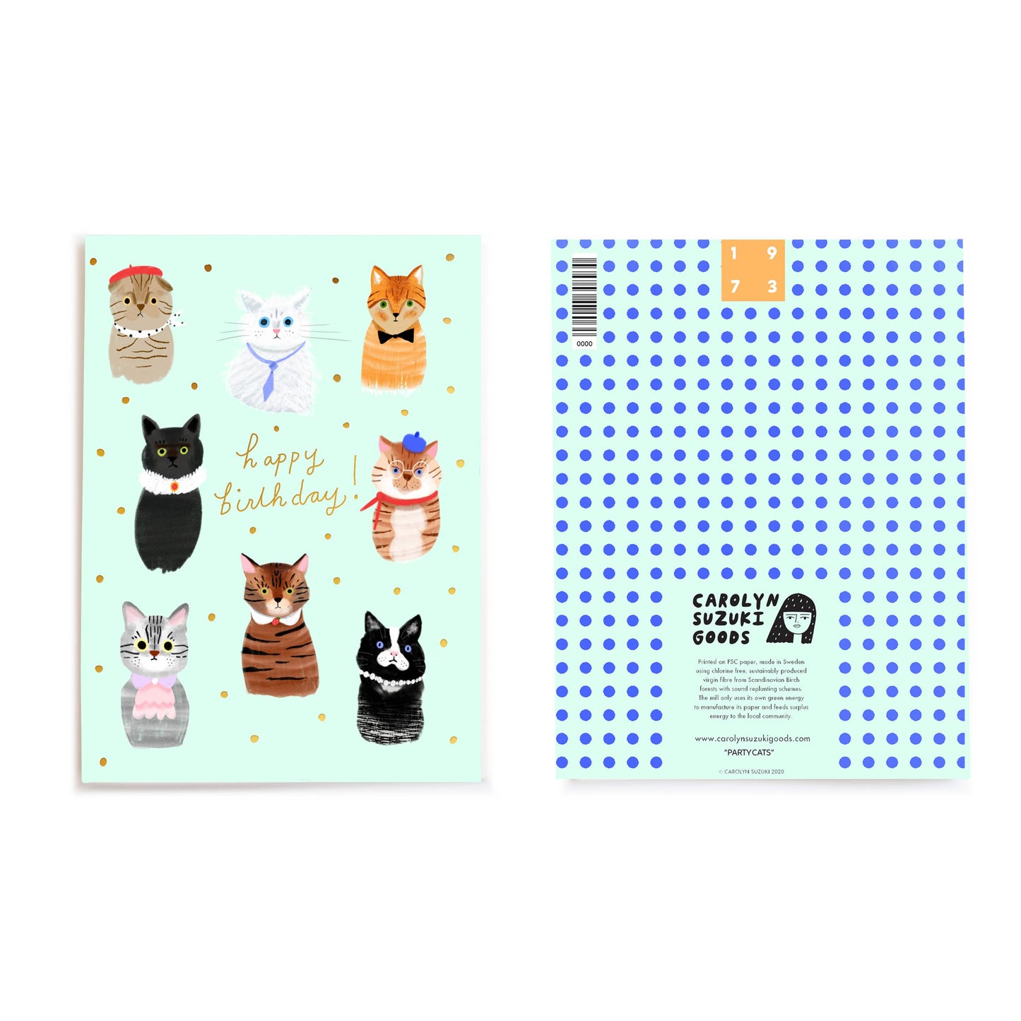 PARTY CATS  - Birthday Card