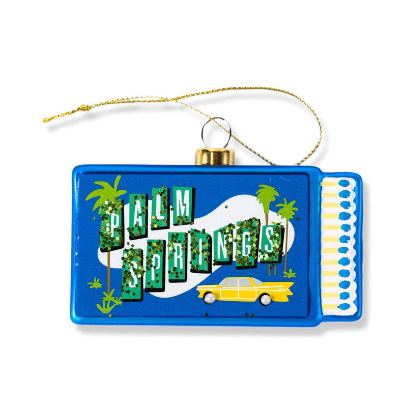 Matchbook Ornament - Palm Springs -  by Carlyle Avenue