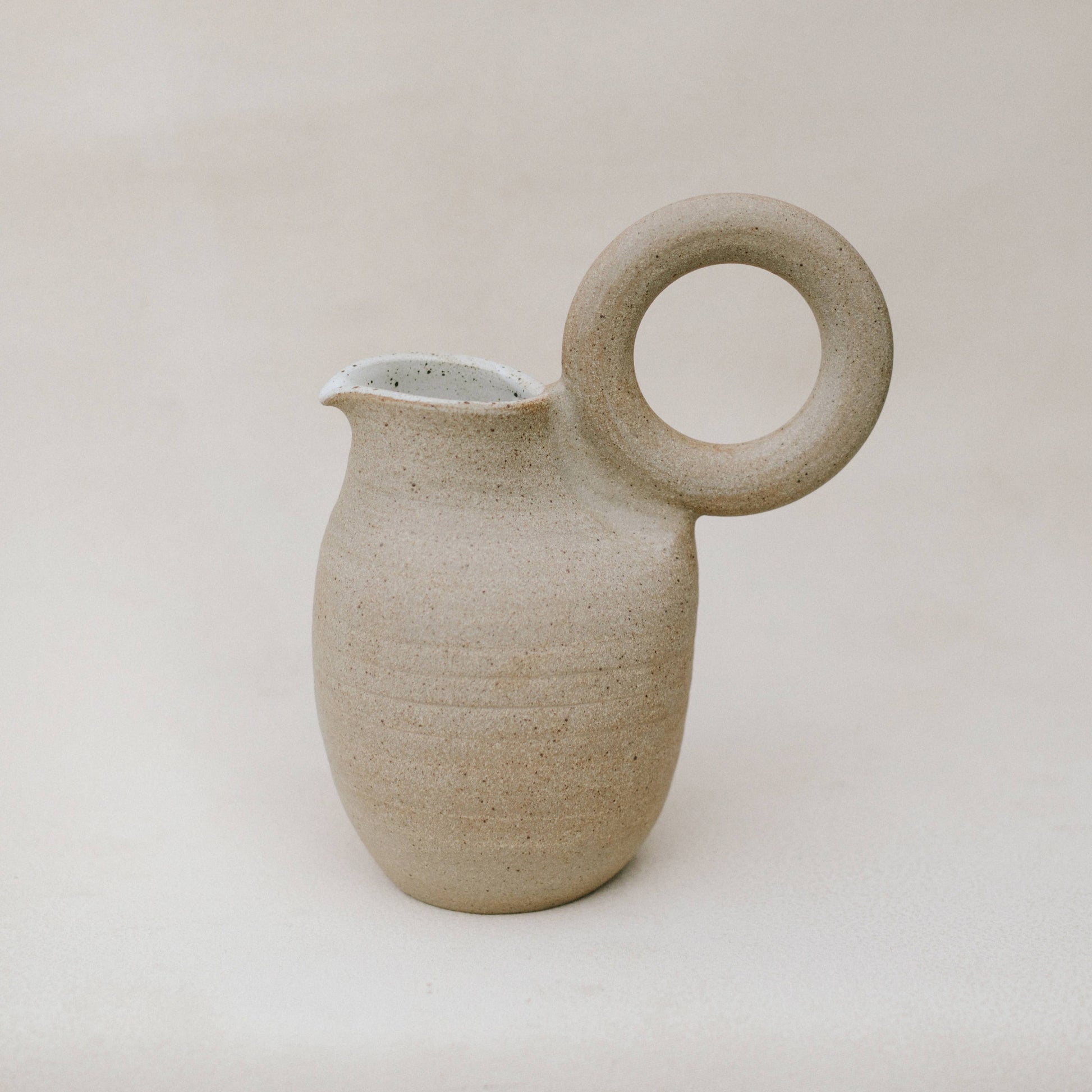 Ceramic Ring Pitcher -  by Carlyle Avenue