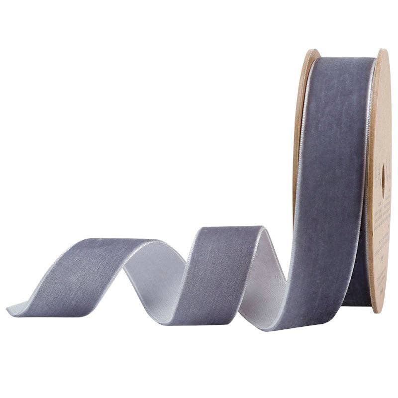 16 Colors | 1" Velvet Ribbon | 10 Yard Roll -  by Carlyle Avenue