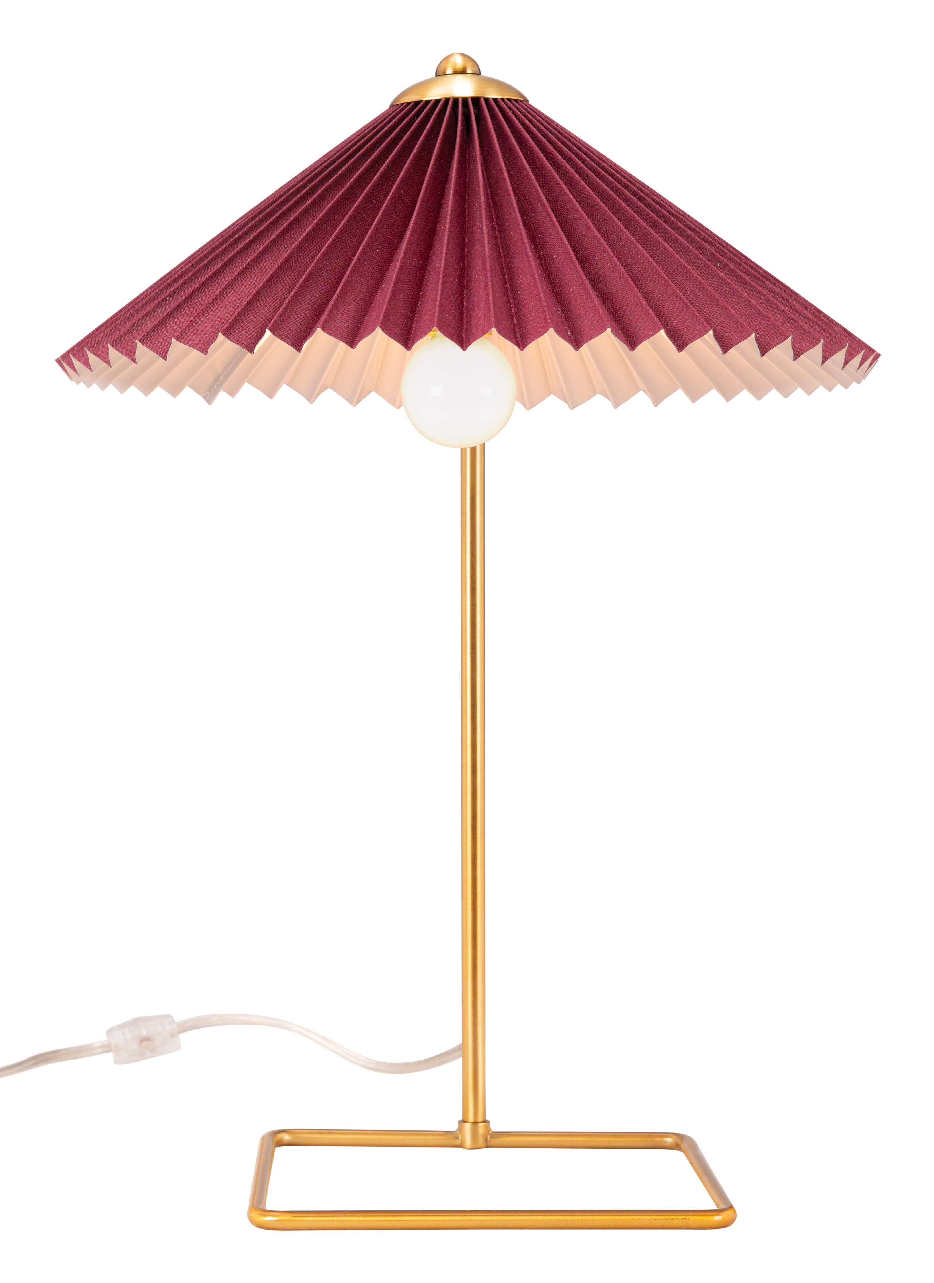 Charo Table Lamp Red & Gold -  by Carlyle Avenue
