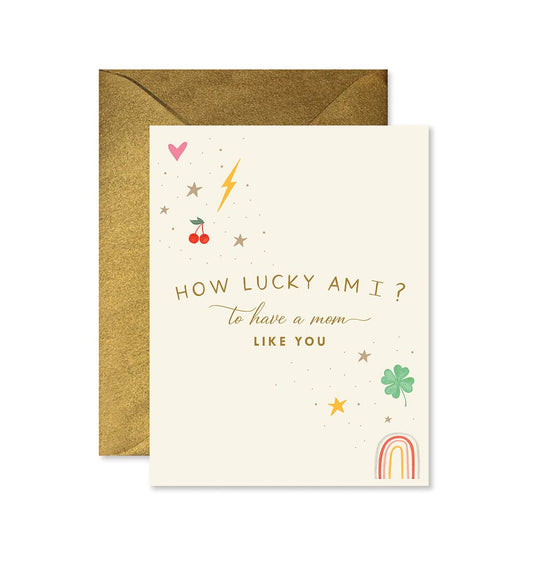 Lucky Mom Greeting Card - Greeting Cards by Carlyle Avenue