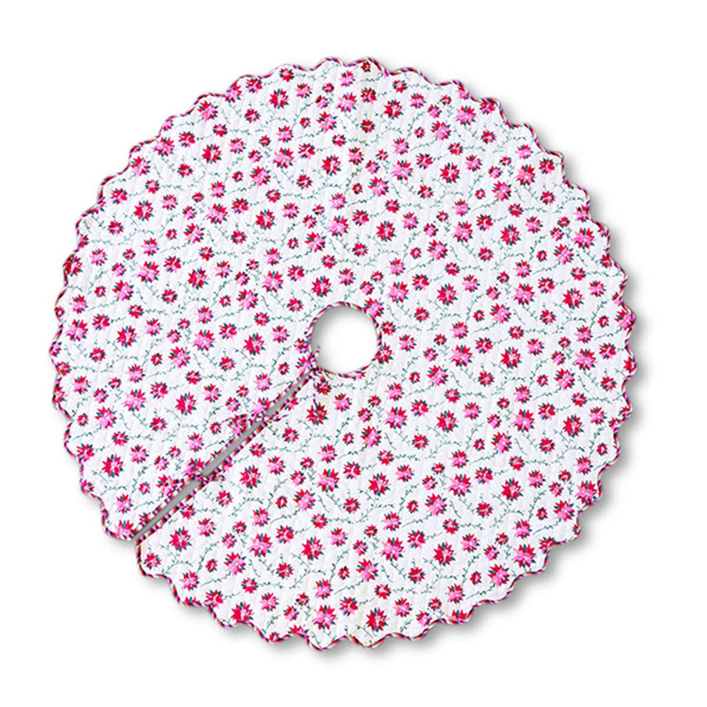 Poinsettia Tree Skirt -  by Carlyle Avenue