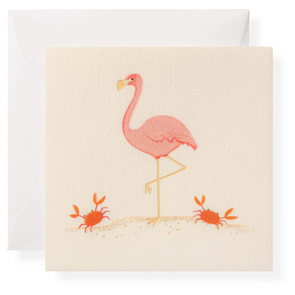 Pink Flamingo Individual Gift Enclosure - Greeting Cards by Carlyle Avenue