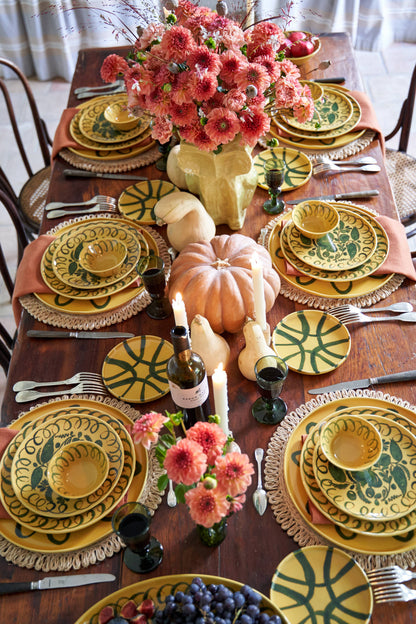 Amalfi Dinner Plate Mustard - 10.6" Diameter