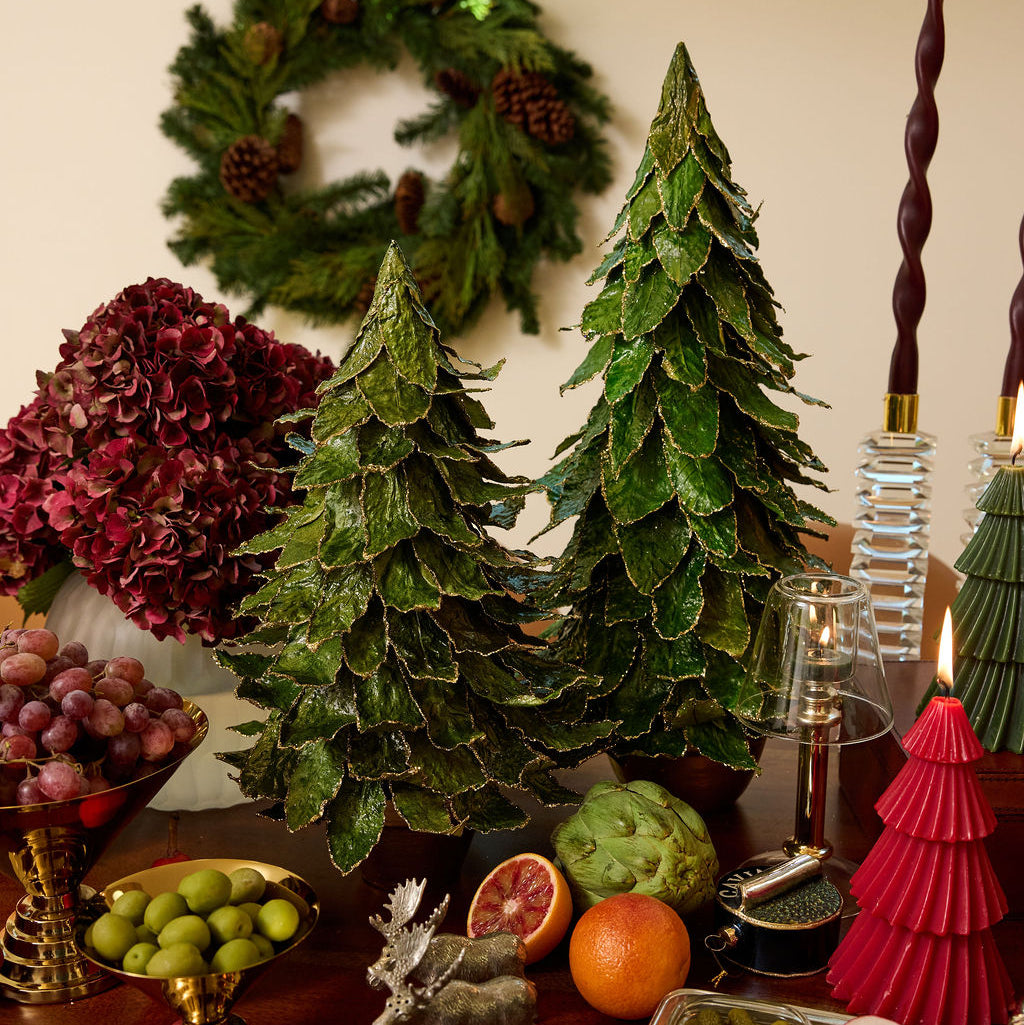 Natural Leaf Tree on Pot/Green - Extra Large,Min.1