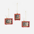TV Ornament, Set of 3 Assorted