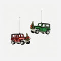 Jeep Ornament, Set of 2 Assorted