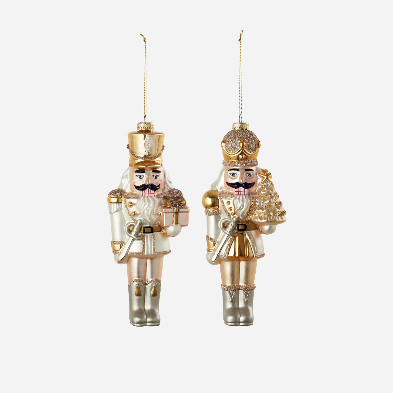 Gold / Silver Nutcracker Ornament - SINGLE - Ornaments by Carlyle Avenue