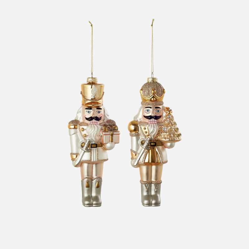 Gold / Silver Nutcracker Ornament - SINGLE - Ornaments by Carlyle Avenue