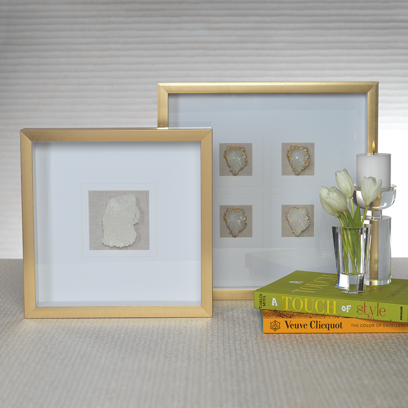 Gold Framed Crystals