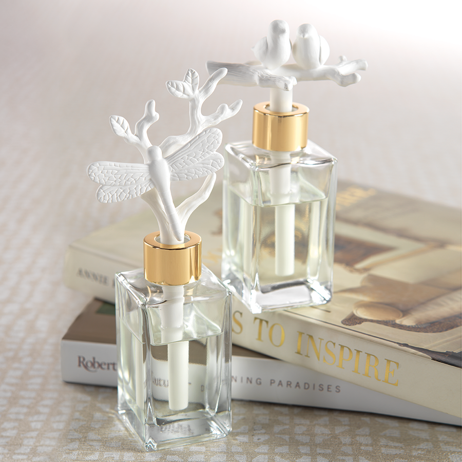 Veranda Porcelain Diffuser - French Gardenia - Diffusers by Carlyle Avenue