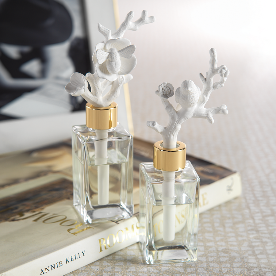 Veranda Porcelain Diffuser - French Gardenia - Diffusers by Carlyle Avenue