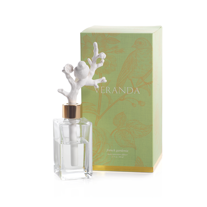 Veranda Porcelain Diffuser - French Gardenia - Diffusers by Carlyle Avenue