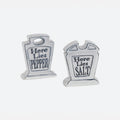 Tombstone Ceramic Salt & Pepper Shakers - Set of 2