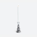 Silver Tree Glass Taper Candle Holder