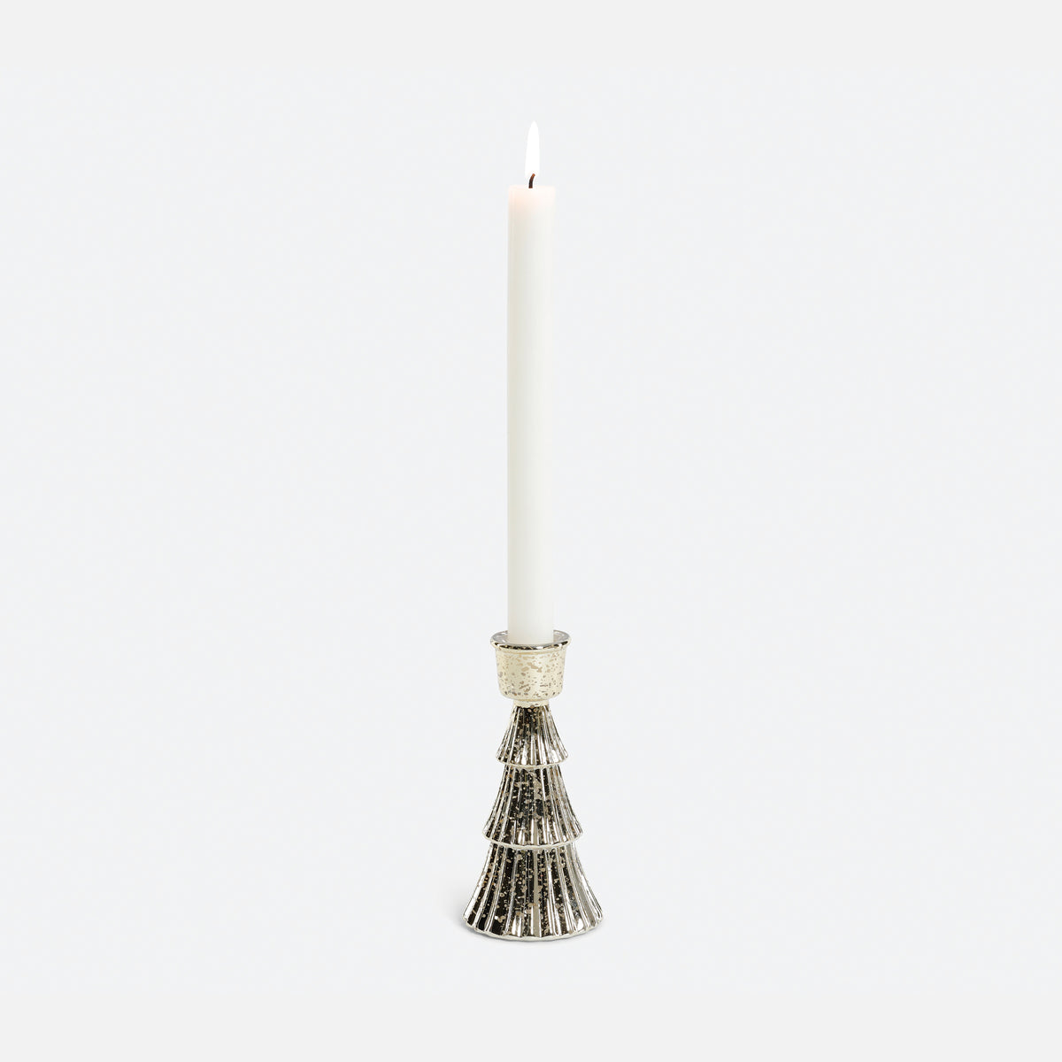 Gold Tree Glass Taper Candle Holder