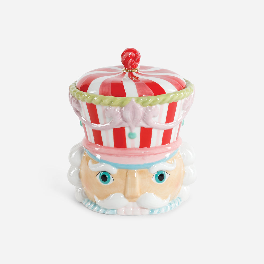 Nutcracker Ceramic Cookie Jar - 10"