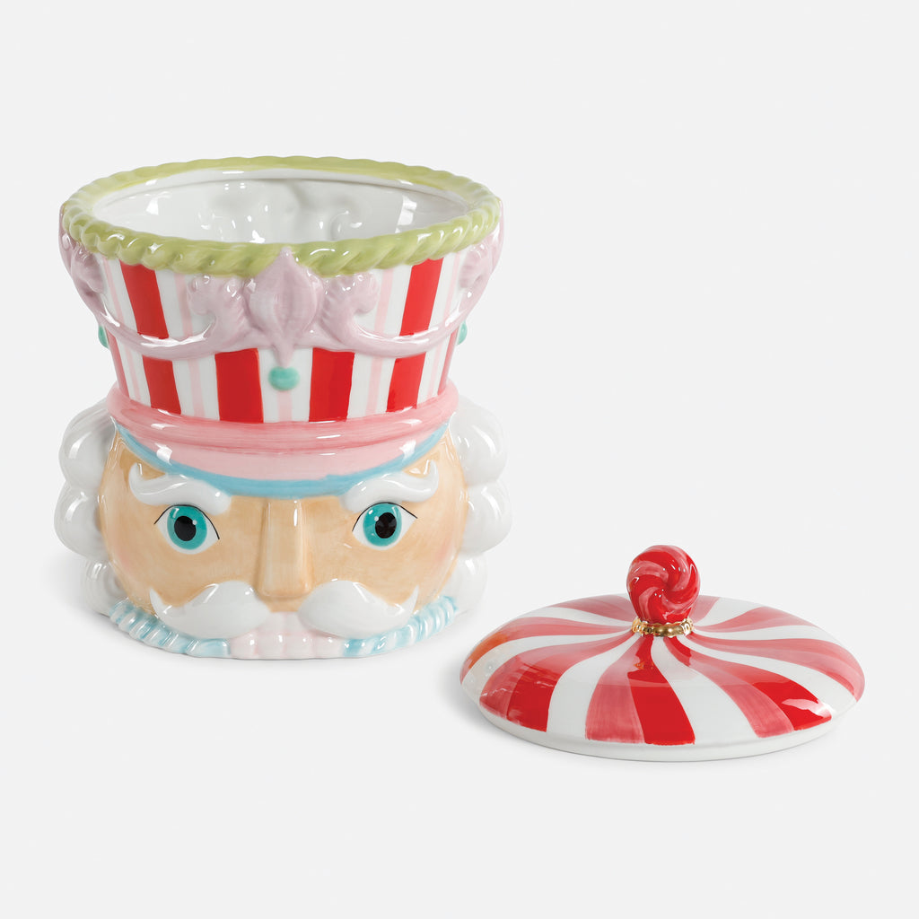 Nutcracker Ceramic Cookie Jar - 10"