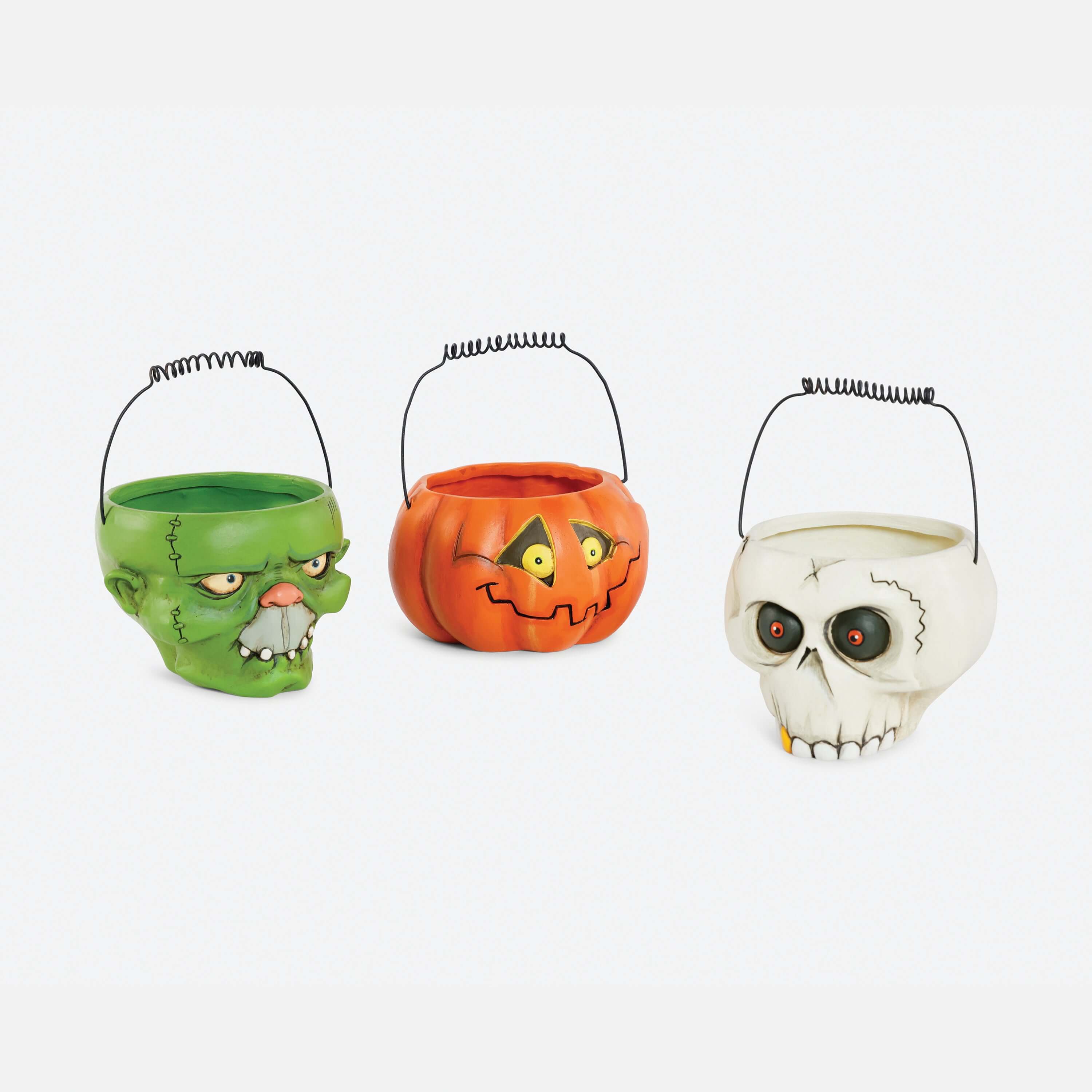 Ghoul Basket - 3 Assorted - Resin