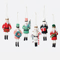 Holiday Nutcracker Wool Ornament, Set of 6 Assorted